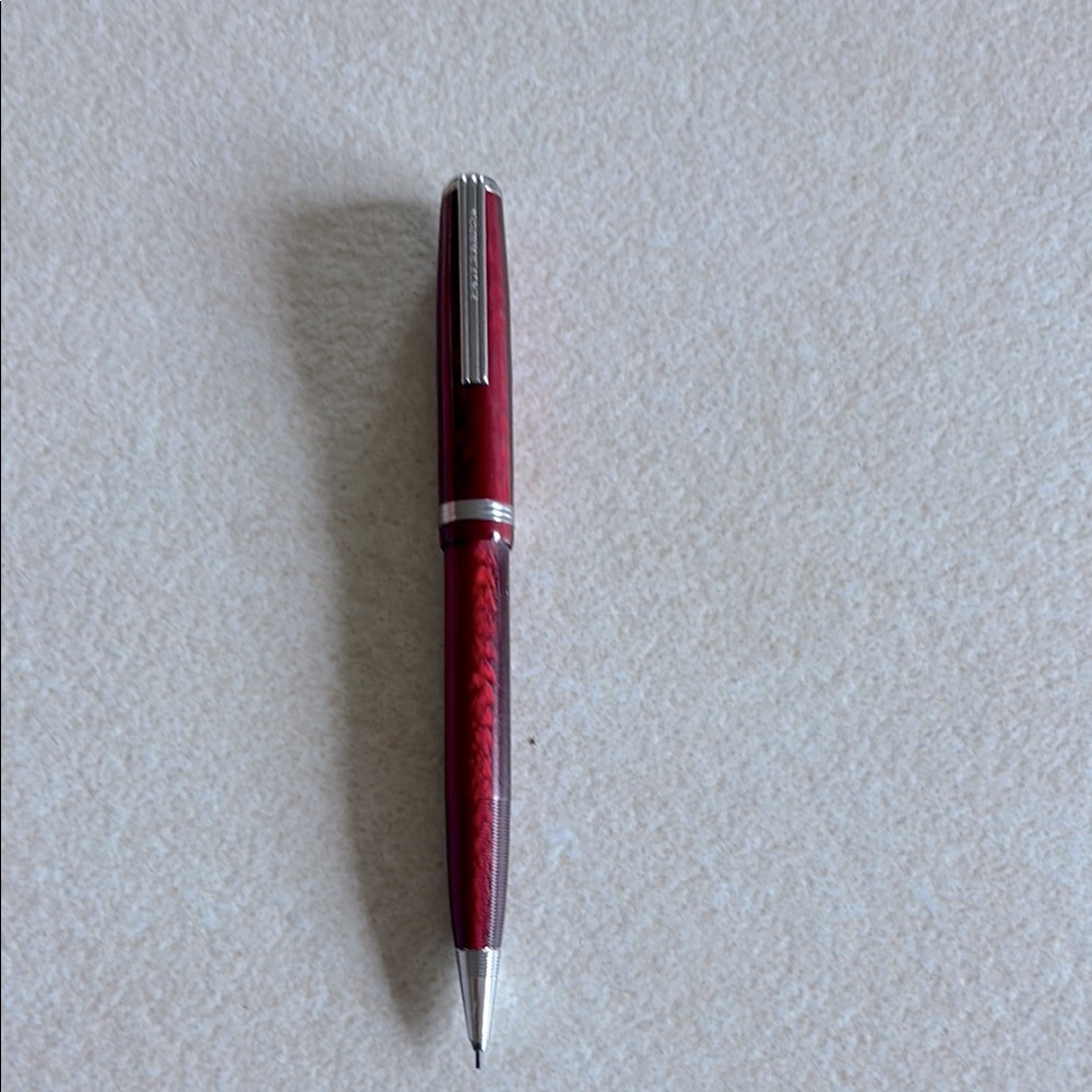 Vintage Esterbrook made in USA marked ruby red celluloid mechanical pencil